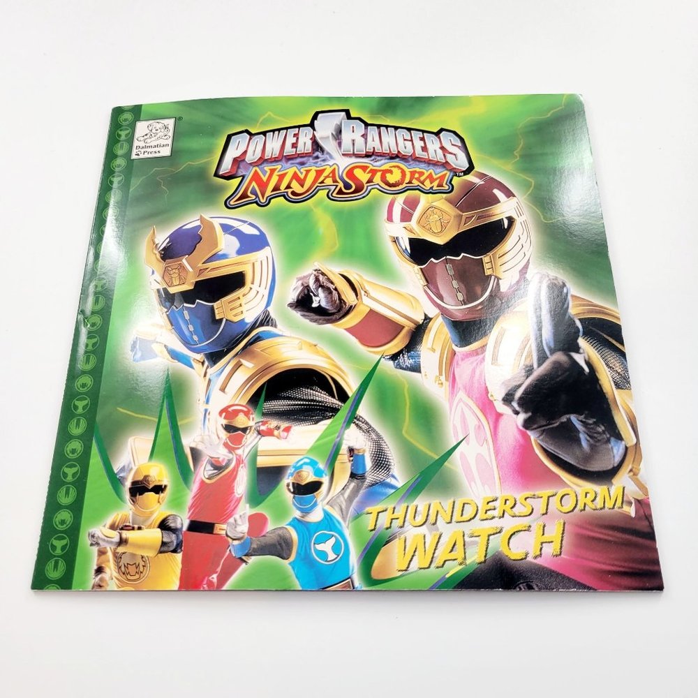 Vintage Power Rangers Book Ninja Storm: Thunderstorm Watch Y2K 2003 Paperback